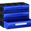 Szuflady plastikowe PUMA204, niebieskie, 234x148x175mm