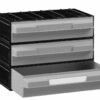Ящики пластикові PUMA204, колір сірий, 234x148x175 мм