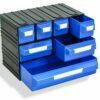 Plastic drawers PUMA205, blue, 234x148x175mm