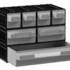 Ящики пластикові PUMA205, колір сірий, 234x148x175 мм