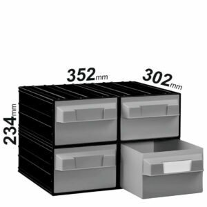 Ящики пластикові PUMA207, 352x302x234 мм