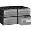 Plastic drawers PUMA208, GRAY color, 468x370x234mm