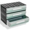 Plastikiniai stalčiukai PUMA204, pilkos spalvos, 234x148x175mm