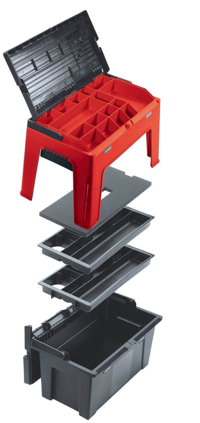 Darba platforma - kaste Smart Box, sarkana
