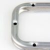 Double galvanized steel brackets with curved end