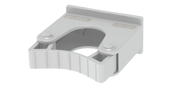 Toolflex-Halter 20-30 mm, weiß