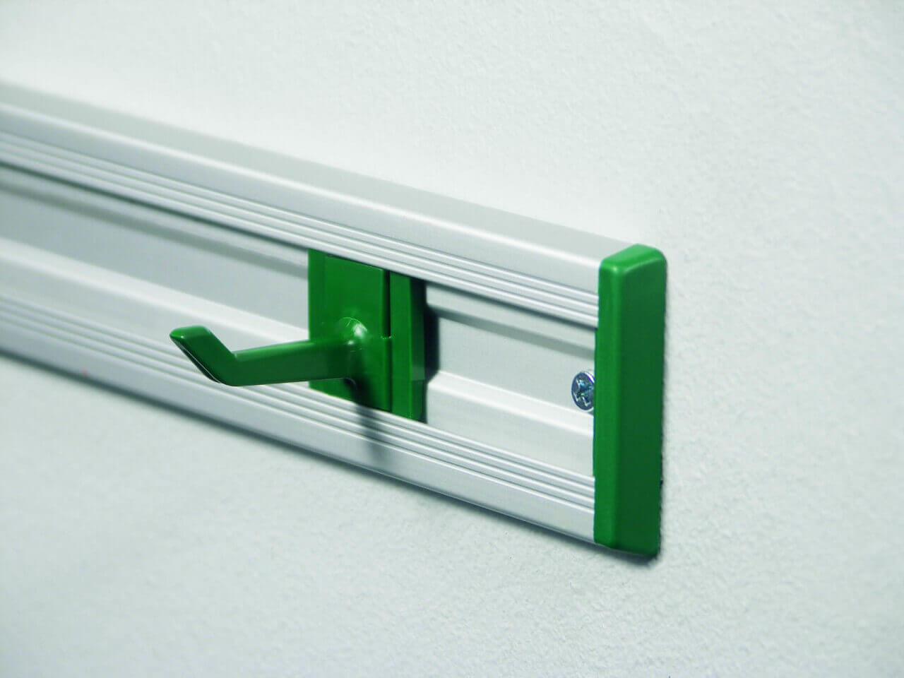 The hooks in the aluminum frame can be moved