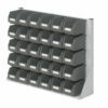 Single-sided racks with walls for fixing plastic boxes 7002.060213