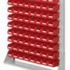 Einseitige Regale mit Wänden zur Befestigung von Kunststoffboxen 7003.03.0713