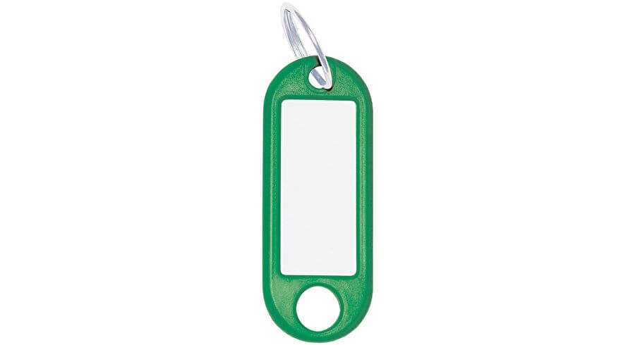 Porte-clés vert avec anneau 18 mm 262_801804