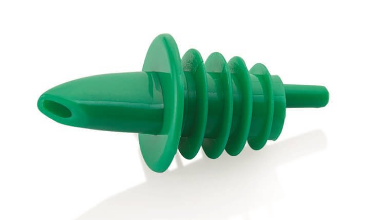 Green plastic funnel 3204 006