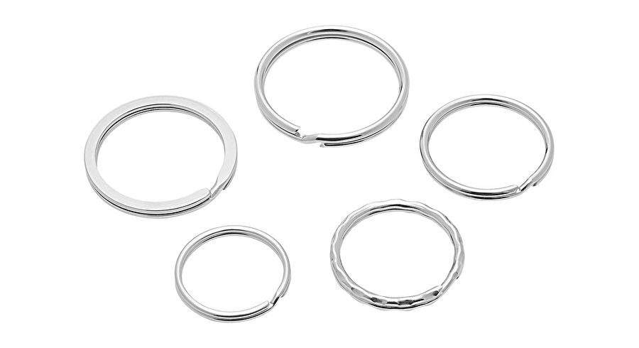 Set of 15 WEDO key rings 25-35mm 26230015