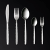 stainless steel tools, knife, fork, spoon