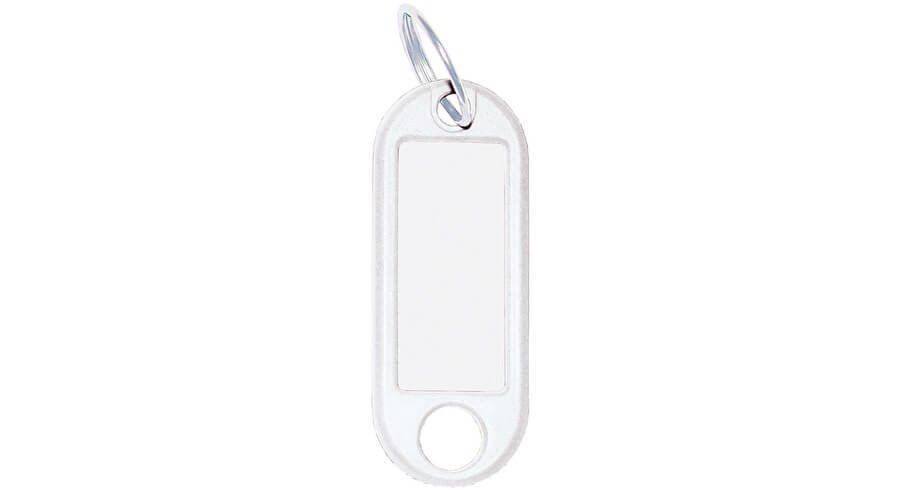 Pendentif clé blanc avec anneau 18 mm 262_801800