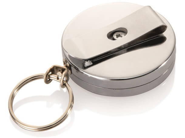 Retractable key holder with stainless steel cover 1526000