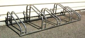 Classic stainless steel bike rack