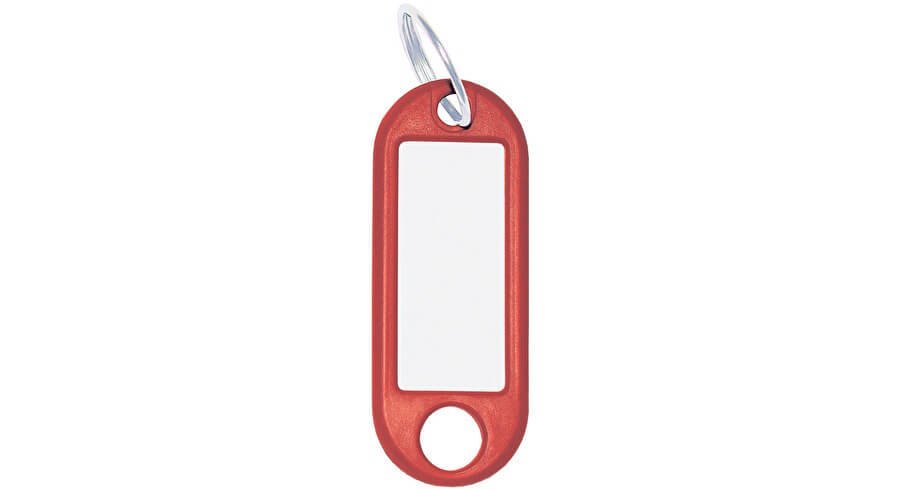 Pendentif clé rouge avec anneau 18mm 262_801802