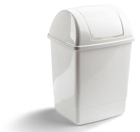 10l trash can with swinging lid 2010-0100