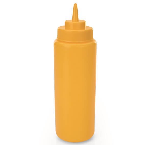Geltonos spalvos minkštas butelis, 0,95l talpos 3736 001