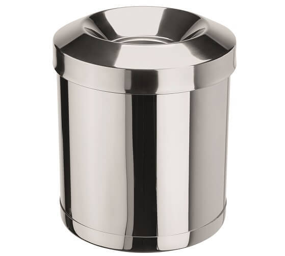 Stainless steel dustbins with fire-extinguishing lid 1135 300