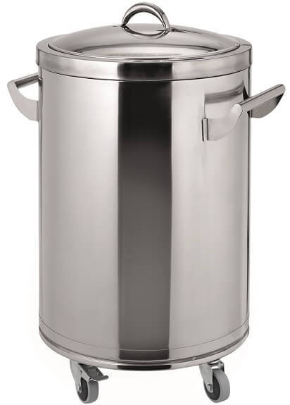 Stainless steel container with wheels 4450 500
