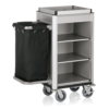 95x54x116cm aliuminiai kambarinių vežimėliai su aliuminio spalvos MDF sienelėmis 4457001