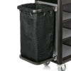 Czarne aluminiowe wózki pokojowe 95x54x116cm ze ścianami z aluminiowej płyty MDF 4458001