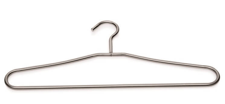 Metal hangers for clothes