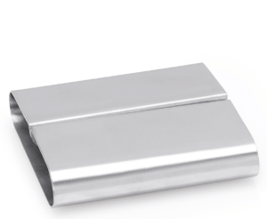 Stainless steel menu and card holders