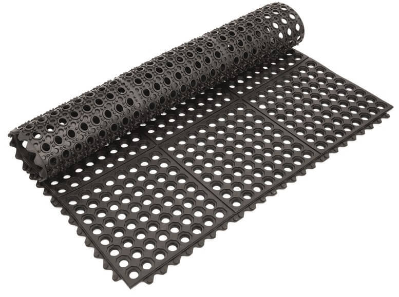 Interlocking, perforated mats 9982 915