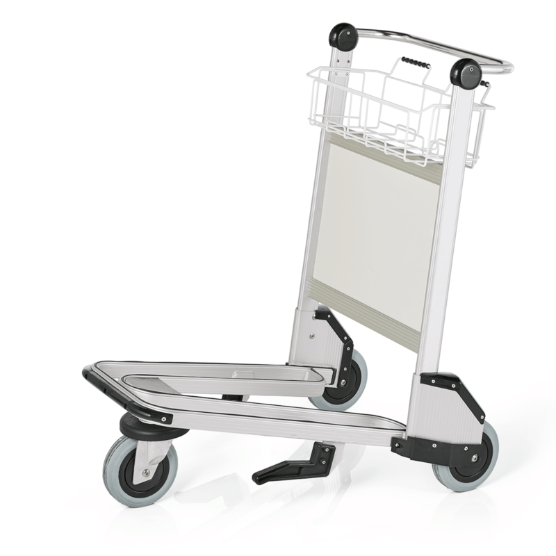 Luggage trolleys for airports