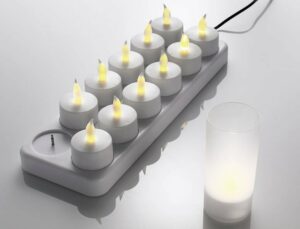 Rechargeable artificial candles 031639