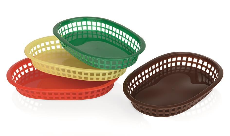 Plastic baskets for bread