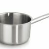Stainless steel pots with a long handle