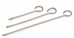 Stainless steel skewers for meat