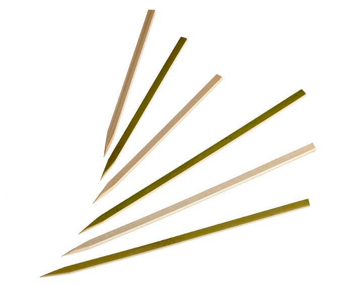 Straight bamboo pins