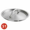Stainless steel lids for pots