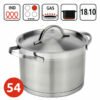 Stainless steel pots for meat with a lid