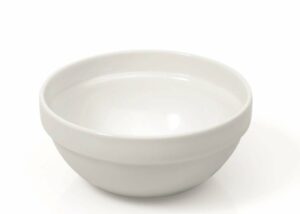 White tempered glass bowls 9233 120