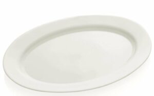Białe talerze ze szkła hartowanego do serwowania 9232300