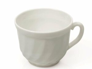 Balto grūdinto stiklo puodeliai kavai 9276018