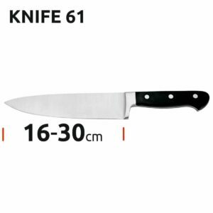KNIFE 61 serijos virėjo peiliai su 16-30cm ilgio ašmenimis