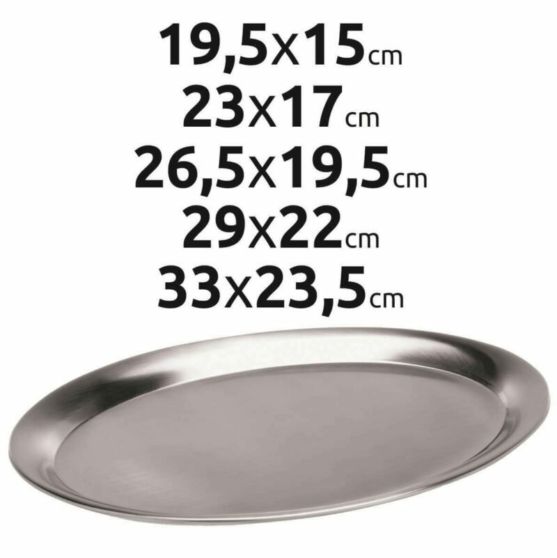 Oval stainless steel trays