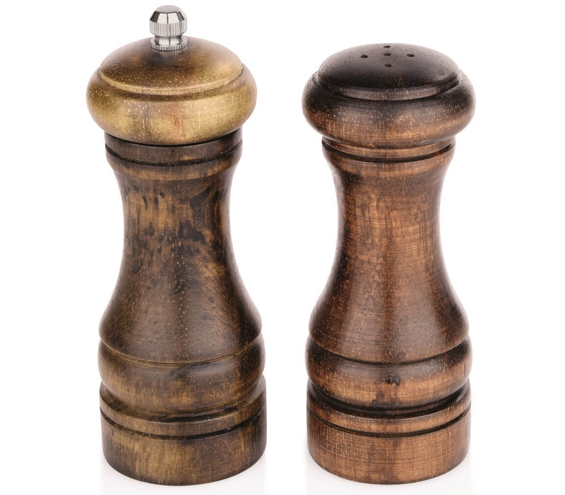13cm eco series pepper mills and salt shakers