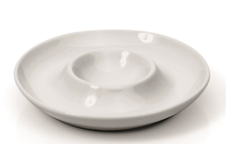 Round porcelain plates for eggs 4919110