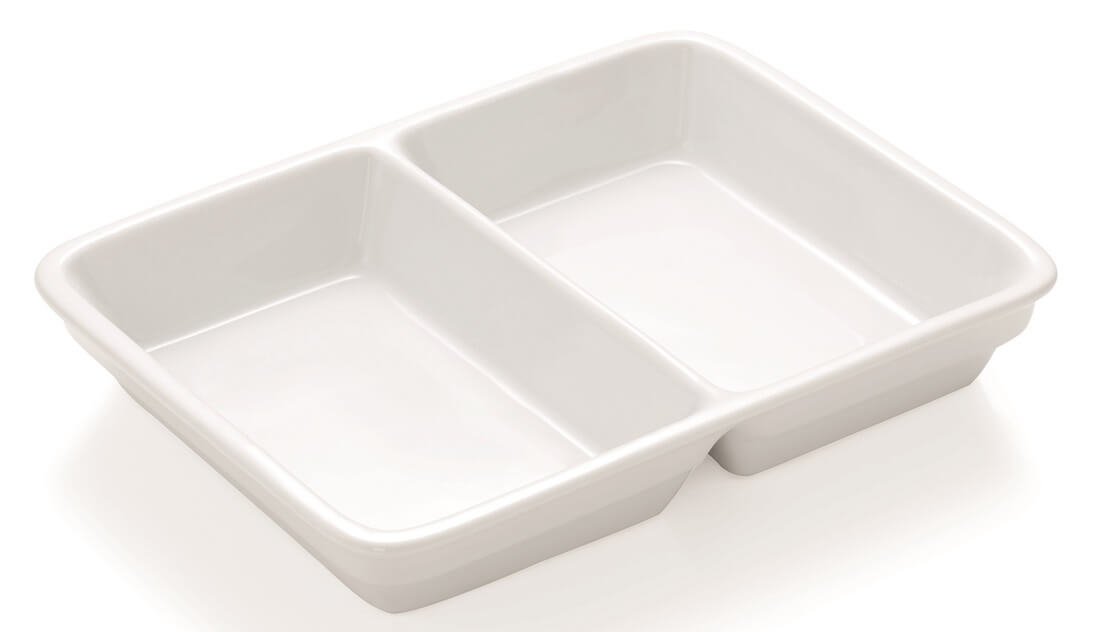 Two-piece porcelain trays for food 4925232