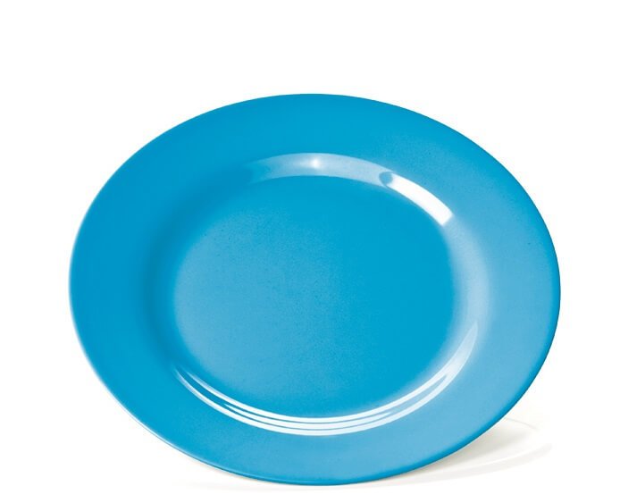 Assiettes mélamine bleues 9360232