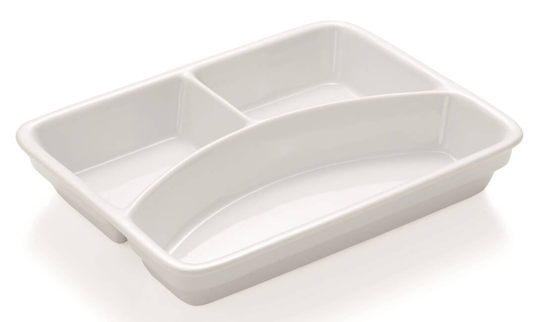 Three-piece porcelain trays for food 4925233