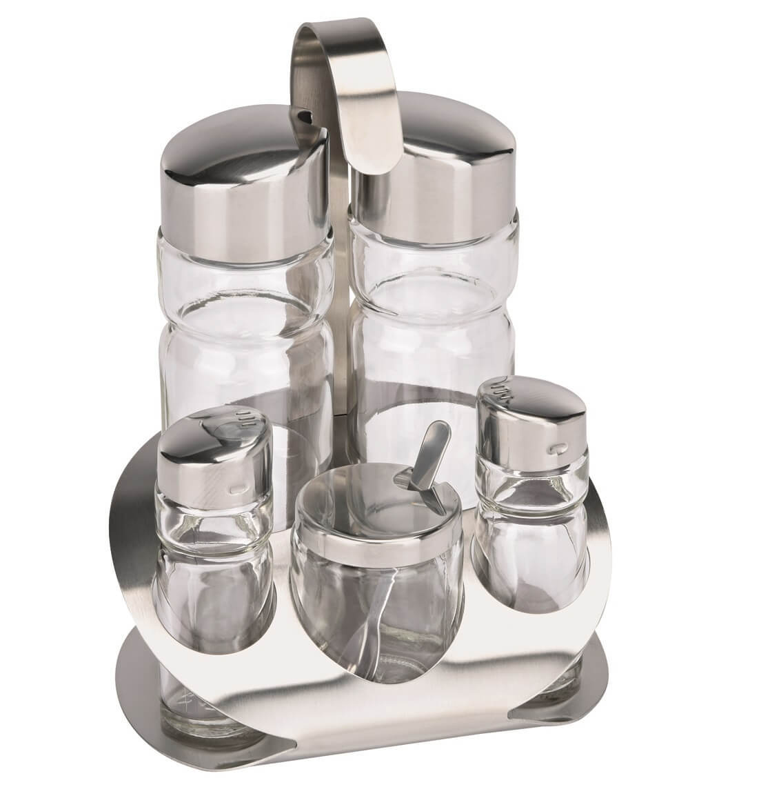 5-piece set with oil containers, sprinklers, mustard container 1765005