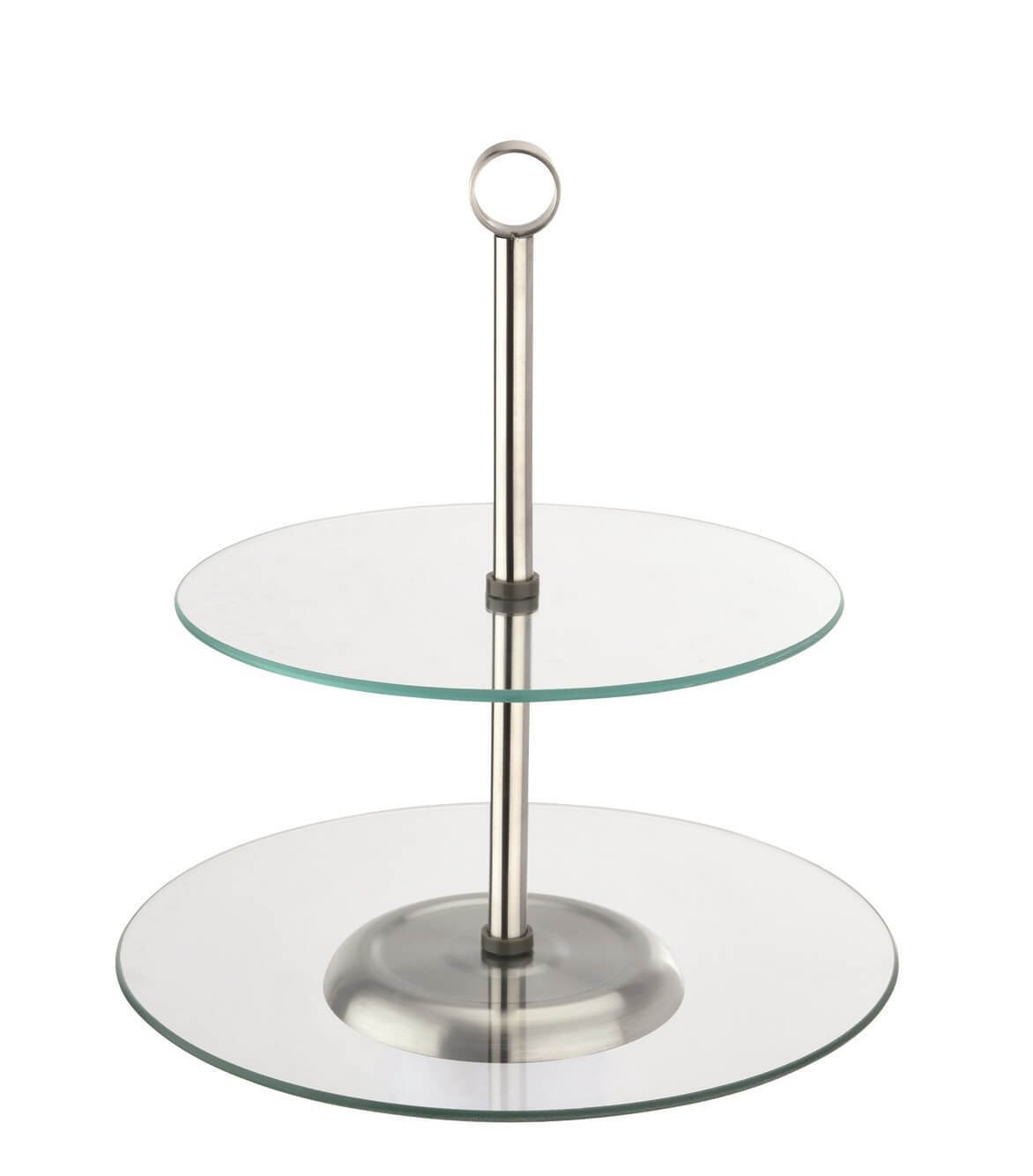 Two-level glass stands 6319002